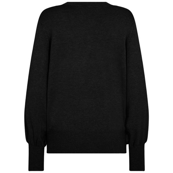 NWT SOYA CONCEPT DOLLIE 738 Black Pullover V Neck Knit - Picture 2 of 2